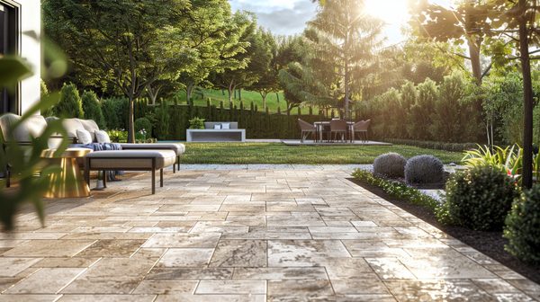 Modèles de pavé travertin pour sublimer votre extérieur